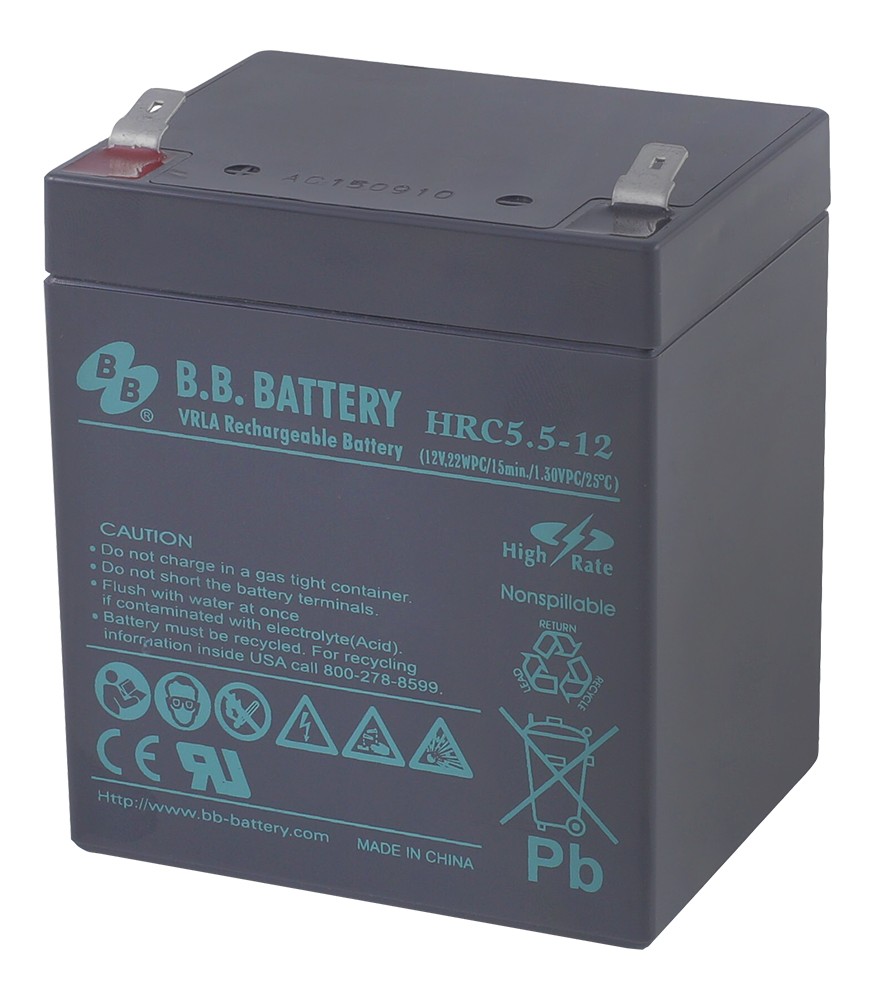 Купить аккумулятор B.B. Battery HRC 5,5-12 по цене 2600 руб. в ...